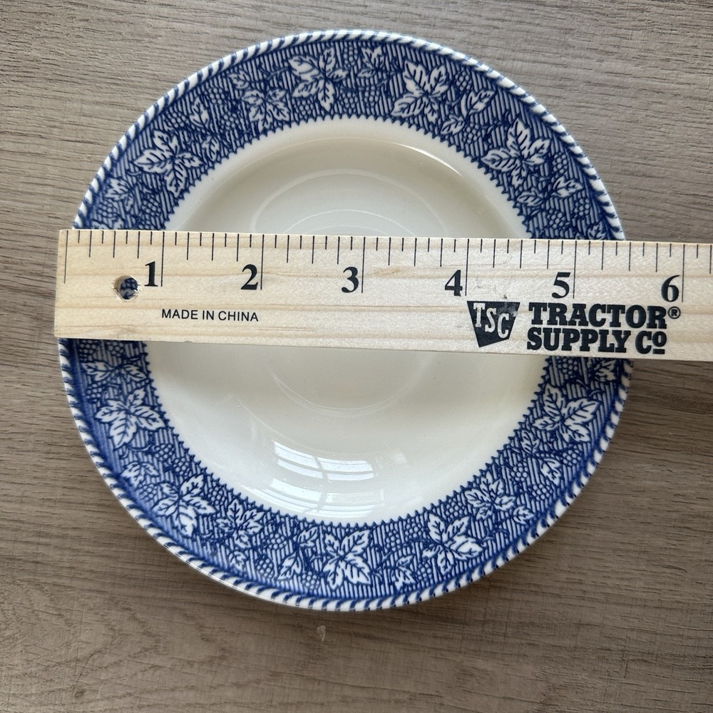 Vintage Homer Laughlin Shakespeare Country 6" Saucer Plate Cottagecore Set of 3 - Picture 6 of 6